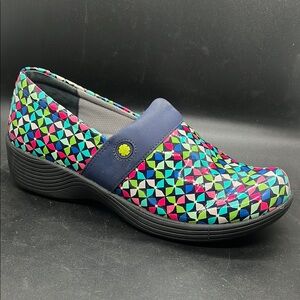 DANSKO Work Wonders Multicolor Geometric Slip-On Comfort Shoes for Women Size 7